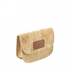 Cork Coin Case with Snap Button