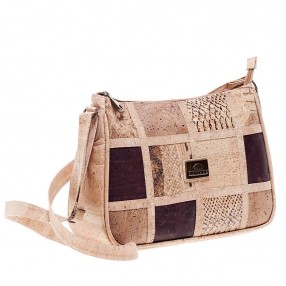 Bolsa de Traçar em Cortiça com Padrão Patchwork