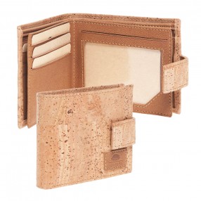 Cork Wallet with a Clip for Men