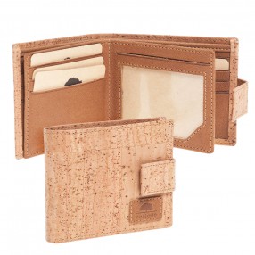 Cork and Leather Document Wallet