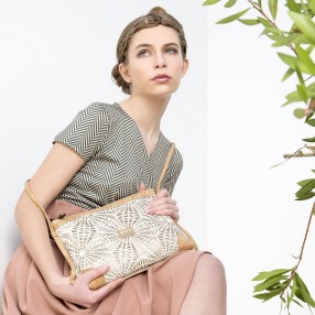 Vegan Cork Bag Daisy Laser Collection