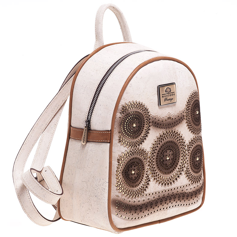cork leather backpack