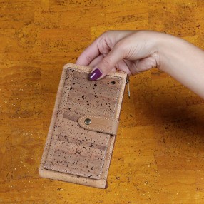 Big Cork Clip Purse for Women