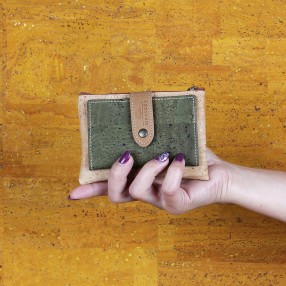 Small Cork Clip Purse for Women