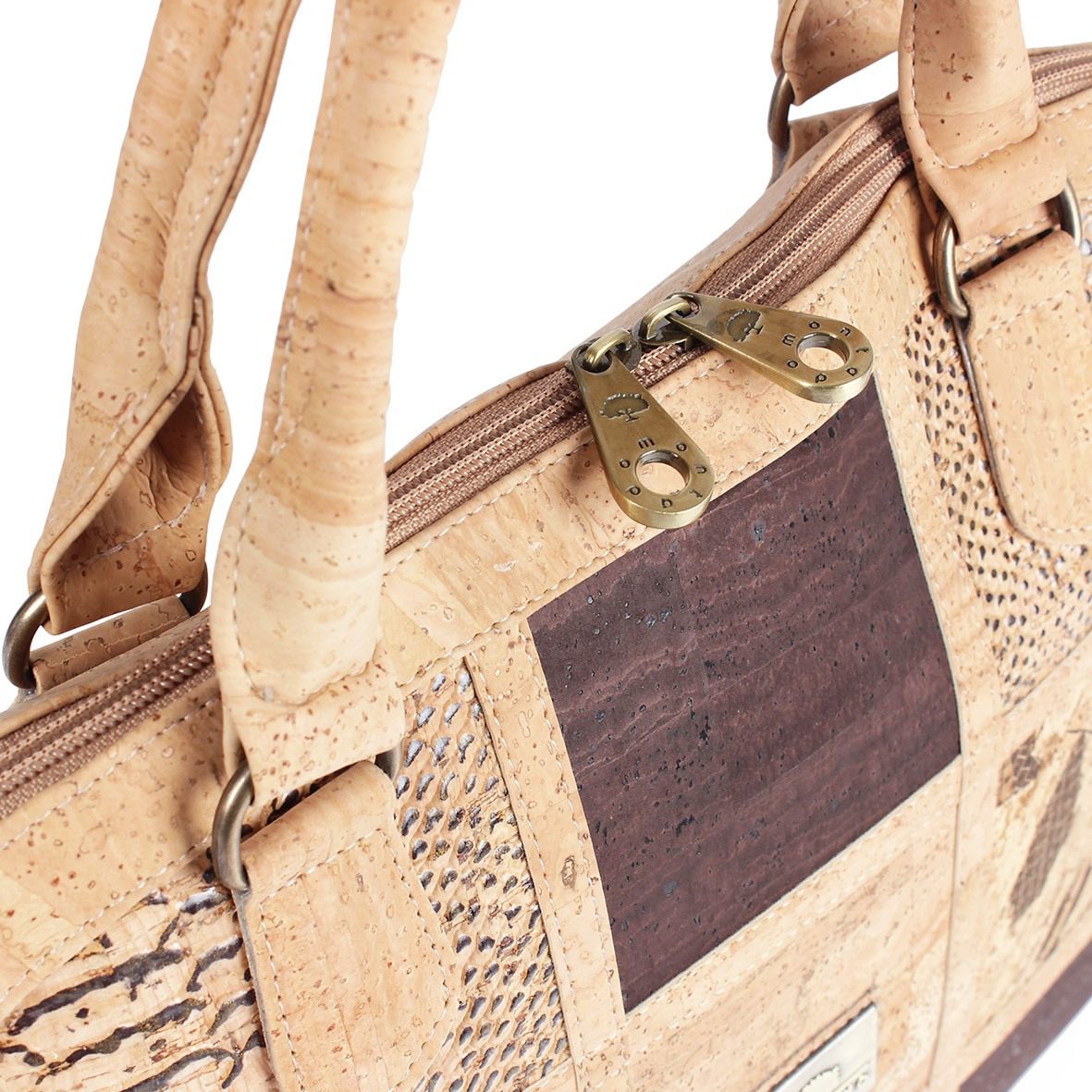 Handmade in Portugal from Cork Leather Vegan /& PETA-Approved Brown Montado Crossbody Bag Handbag Purse for Women